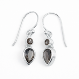 Smoky Quartz Sterling Silver Earrings
