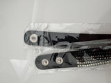 Multi-Layer Leather Crystal White & Black Bracelet