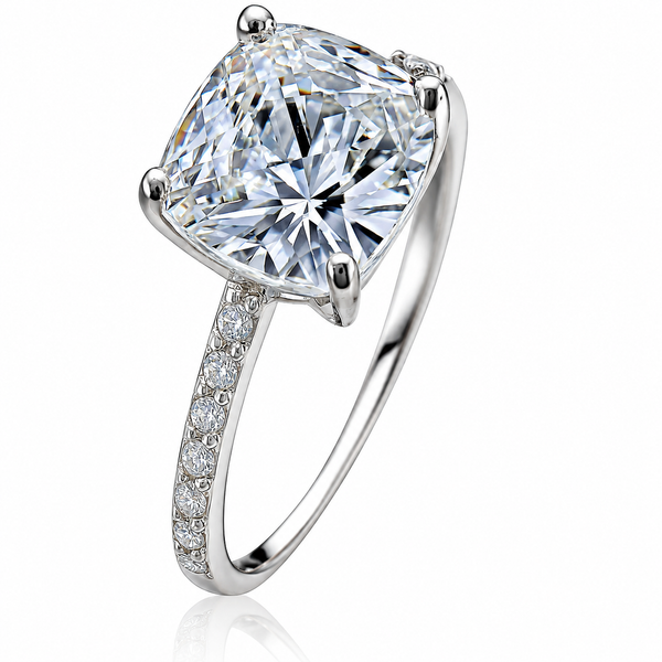 Cubic Zirconia Sterling Silver Stackable Ring
