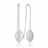 Acorn Cubic Zirconia Sterling Silver Earrings