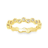 Gold Filled 18k CZ Slim Ring (D12)