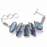 Labradorite Sterling Silver Bracelet