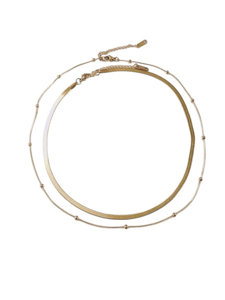 Stainless Steel Irregular Minimalist Multi Strand Necklace