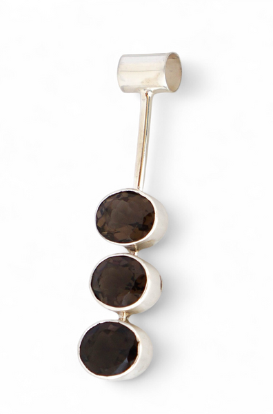 Smoky Topaz Sterling Silver Pendant