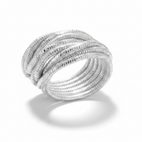 Spring Coiled Sterling Silver Ring