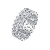 Moissanite S925 Silver Moissanite Full-Eternity Ring