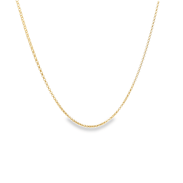 Gold Filled 18K Thin 1mm Rolo Chain (H247)