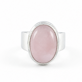 Rose Quartz Sterling Silver Ring