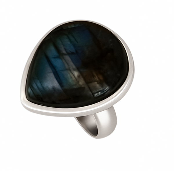 Labradorite .925 Sterling  Silver Ring