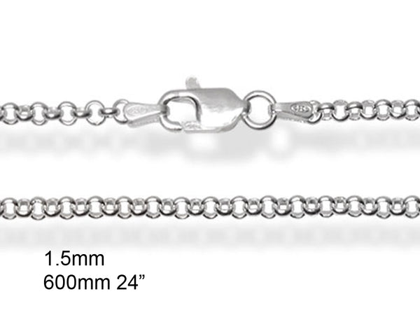 Chain Rolo Chain 1.5mm 600mm 24"
