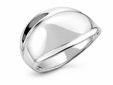 Plain Framed Dome .925 Sterling Silver Ring