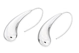 Large Teardrop Sterling Silver Earrings | .925 Silver