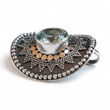 Blue Topaz Sterling Silver Pendant