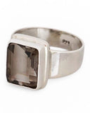 Smoky Topaz Sterling Silver Ring