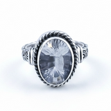 Clear Quartz Sterling Silver Ring