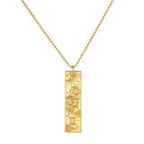 Long Zodiac 18k Gold Plated Waterproof 18inch Stainless Steel Necklace