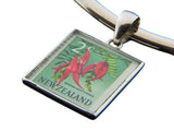 New Zealand Stamp in .925 Sterling Silver Pendant