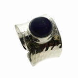 Onyx 925 Sterling Silver Open Back Ring