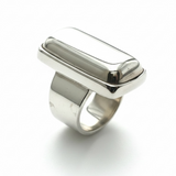 Chunky Rectangle Sterling Silver Ring