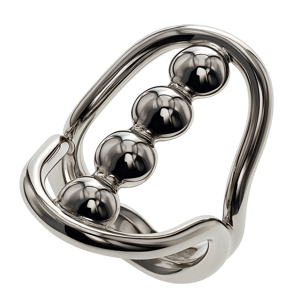 Wire Four Ball .925 Sterling Silver Ring