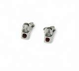 Mini Padlock Sterling Silver Earring