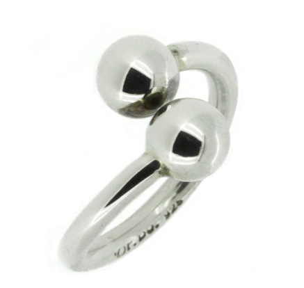 Ball Wrap Sterling Silver Ring
