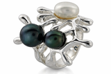 Pearl Flower .925 Sterling Silver Ring
