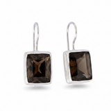 Smoky Topaz Sterling Silver Earrings