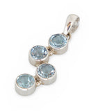 Blue Topaz Sterling Silver Pendant