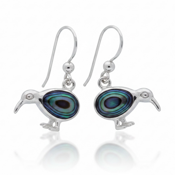 Kiwi Paua Sterling Silver Earrings
