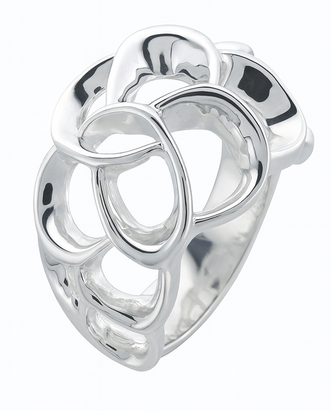 Interlocked .925 Sterling Silver Ring