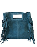 Italian Suede Fringed Shopper Bag wholesale