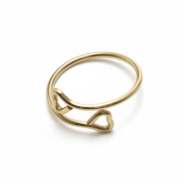 Toe Ring Gold Plated Sterling Silver