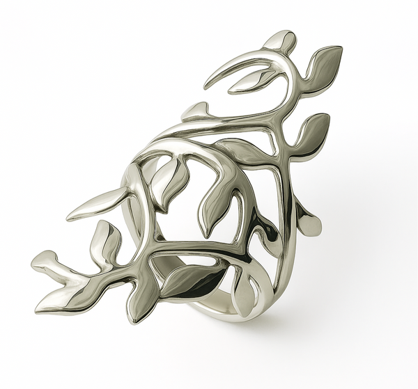 Leafy Branch .925 Sterling Silver Ring