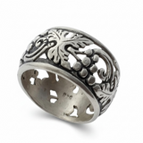 Filigree Grapevine Sterling Silver Band
