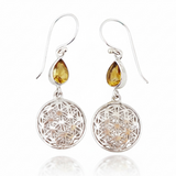 Citrine Sterling Silver Earrings