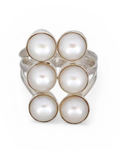 Pearl Sterling Silver Ring