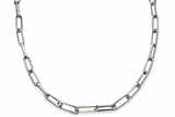 Sterling Silver 60cm Paper Clip Link Chain Necklace