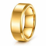 MEN'S PVD GOLD-PLATED STAINLESS STEEL RING