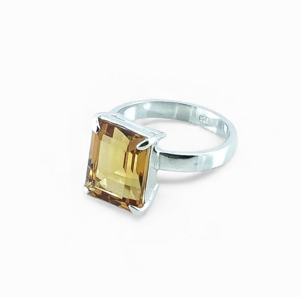 Citrine Sterling Silver Ring