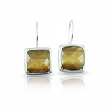Tigers Eye Sterling Silver Earrings