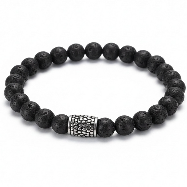 Ball Lava Stone Bracelet