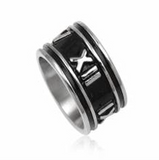 Stainless Steel 14mm Black Band