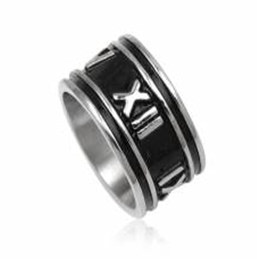 Stainless Steel 14mm Black Band