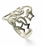 Stars & Swirl .925 Sterling Silver Ring