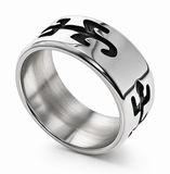 Oxidised Hopi Lizard Sterling Silver Band