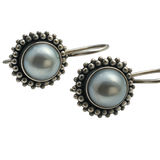 Mabe Pearl Sterling Silver Drop Earrings