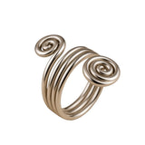 Wire Triple Sterling Silver Spiral Ring