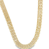 Gold Filled 18k 8mm Bismark Mesh Link Chain (H223)