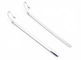 Long Graduated Bar Sterling Silver Earring